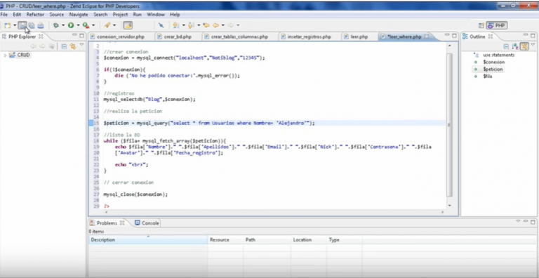Crud con Php y PhpMyAdmin
