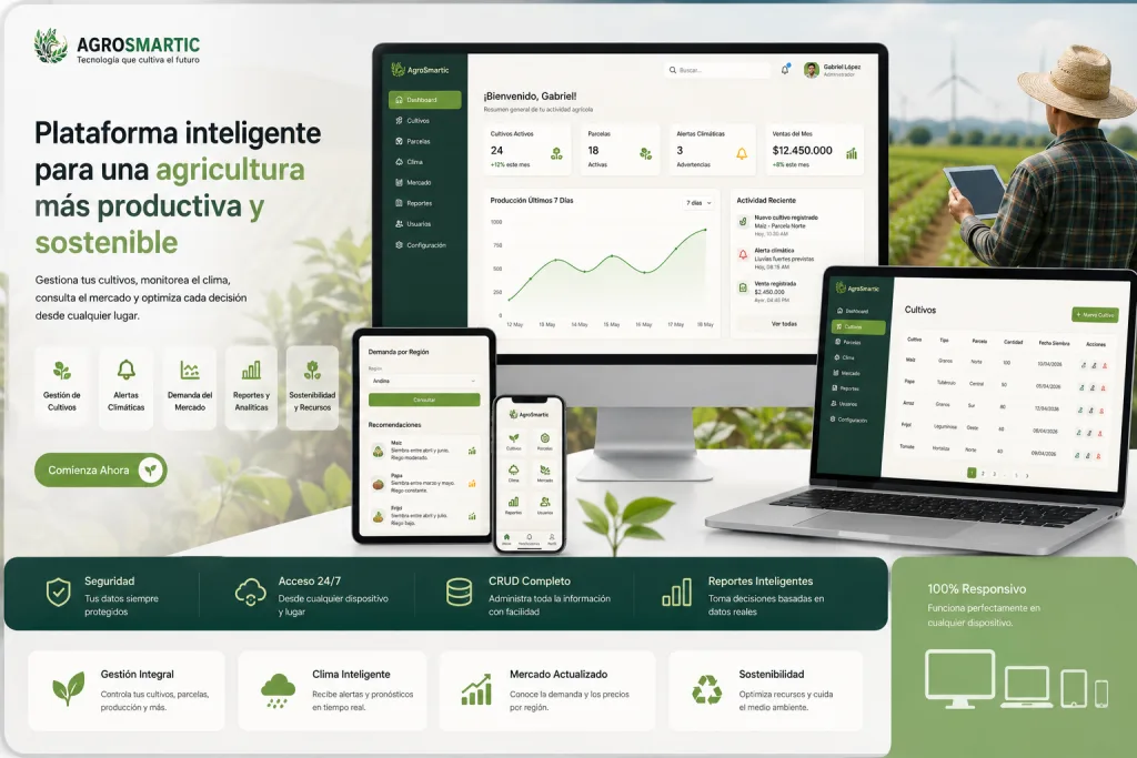AgroSmartic: Plataforma Inteligente para Gestión Agrícola