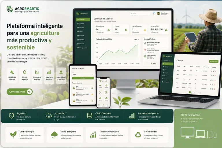 AgroSmartic: Plataforma Inteligente para Gestión Agrícola