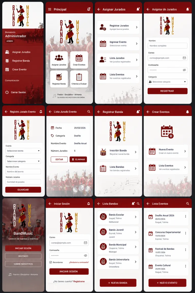 BandMusic: Aplicación de Gestión de Bandas y Eventos