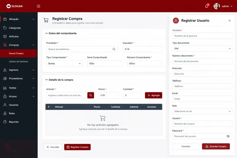 Sistema de Gestión Comercial y Almacén (Rediseño UI/UX)