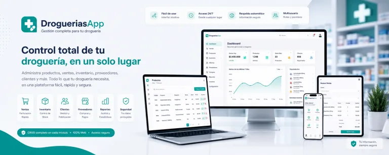 DrogueriasApp: Sistema de Gestión Integral para Droguerías