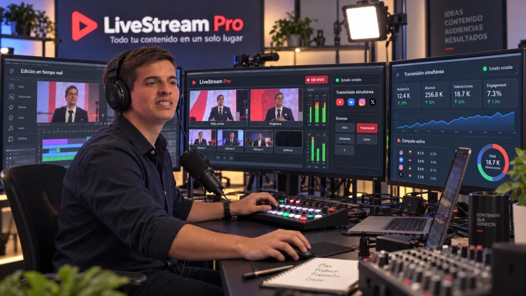 LiveStream Pro: Gestión y Producción de Contenido