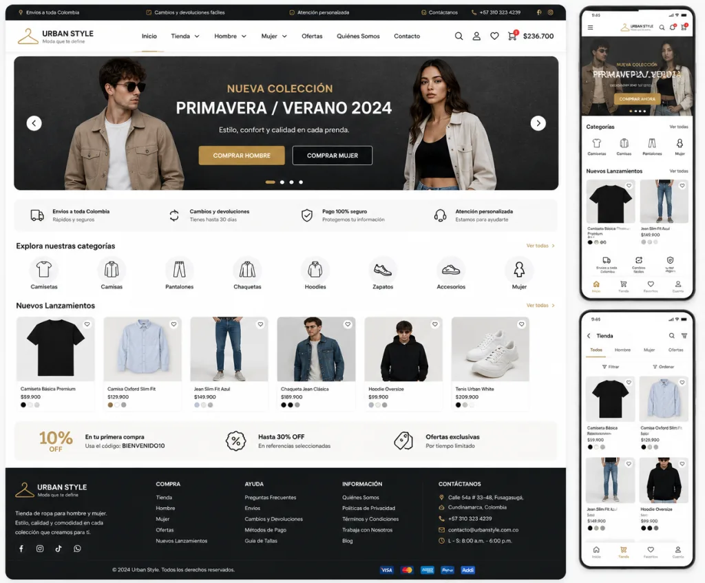 Urban Style: Plataforma E-commerce y Gestión