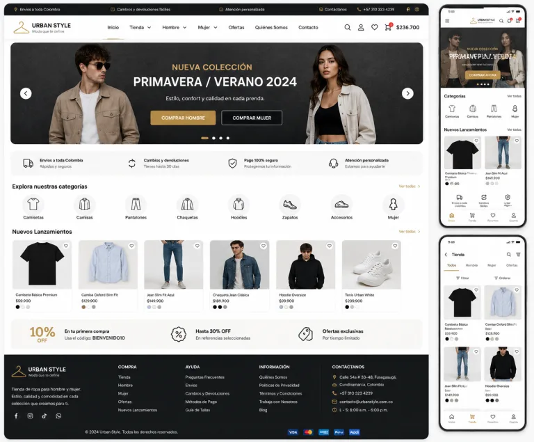 Urban Style: Plataforma E-commerce y Gestión